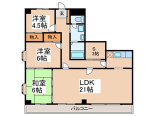 バラハイツ十日市場の物件間取画像